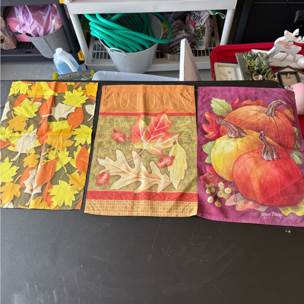 Autumn and spring Themed Decorative garden flags